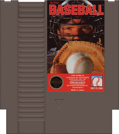 Tecmo Baseball cartridge for Nintendo Entertainment System (NES) retro video game