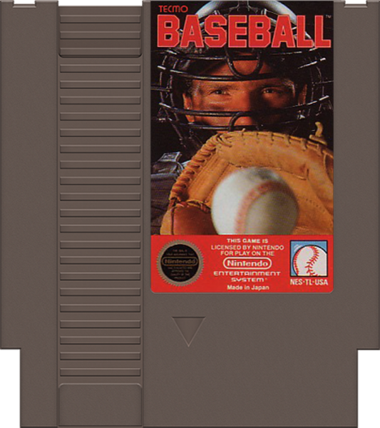 Tecmo Baseball cartridge for Nintendo Entertainment System (NES) retro video game