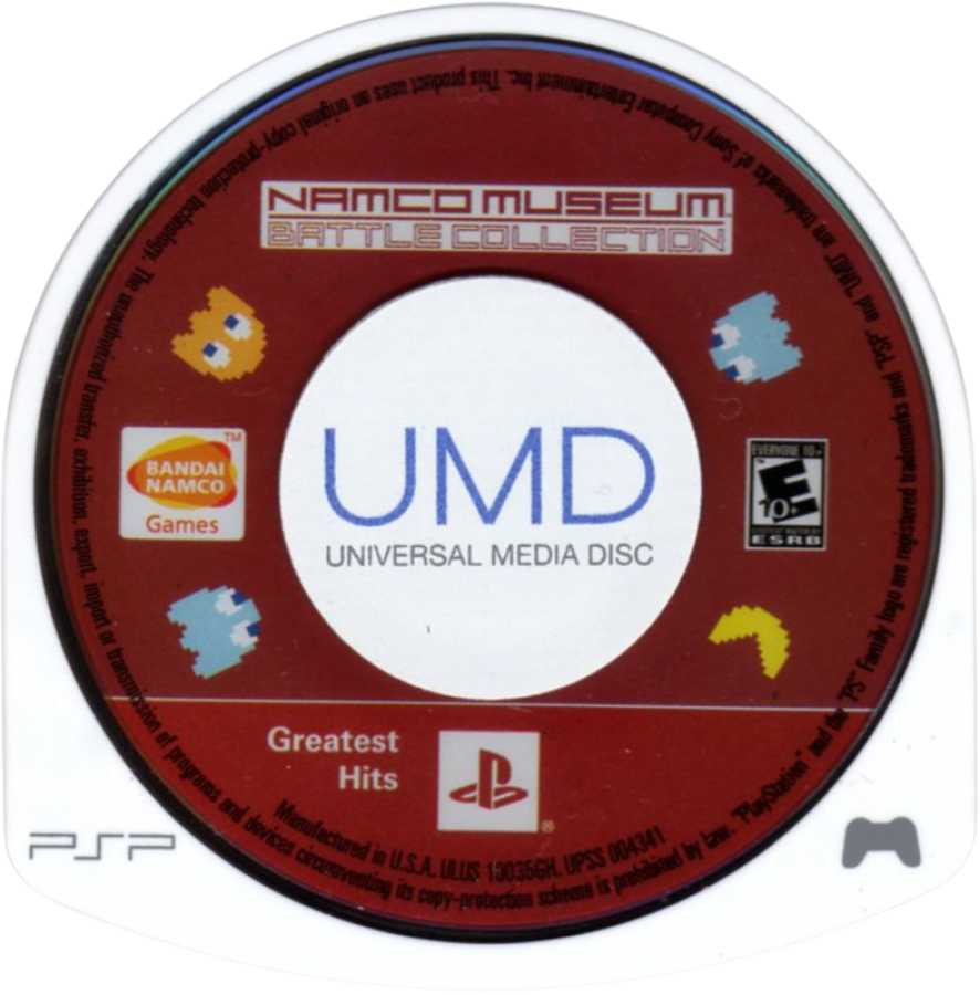 Namco Museum Battle Collection [Greatest Hits] disc for PlayStation Portable (PSP) arcade compilation game