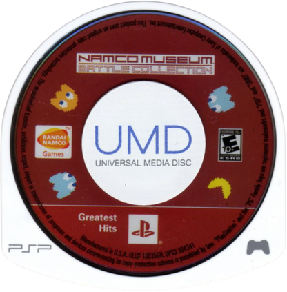 Namco Museum Battle Collection [Greatest Hits] disc for PlayStation Portable (PSP) arcade compilation game