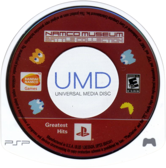 Namco Museum Battle Collection [Greatest Hits] disc for PlayStation Portable (PSP) arcade compilation game