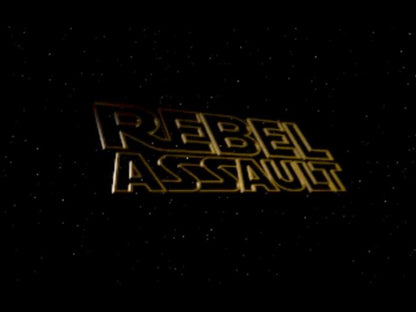 Star Wars: Rebel Assault start screen for Panasonic 3DO (3DO) rail shooter action video game