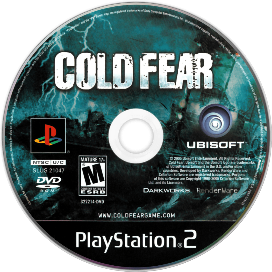 Cold Fear PlayStation 2 PS2 retro video game survival horror disc