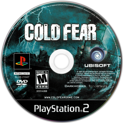 Cold Fear PlayStation 2 PS2 retro video game survival horror disc