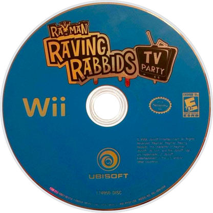 Rayman: Raving Rabbids: TV Party – Nintendo Wii (Wii) party mini-game comedy action video game disc