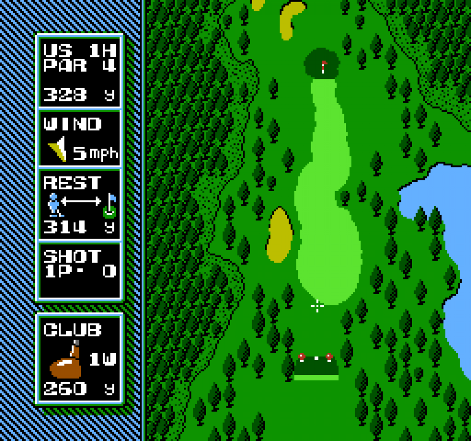 NES Open Tournament Golf gameplay image for Nintendo Entertainment System NES retro video game