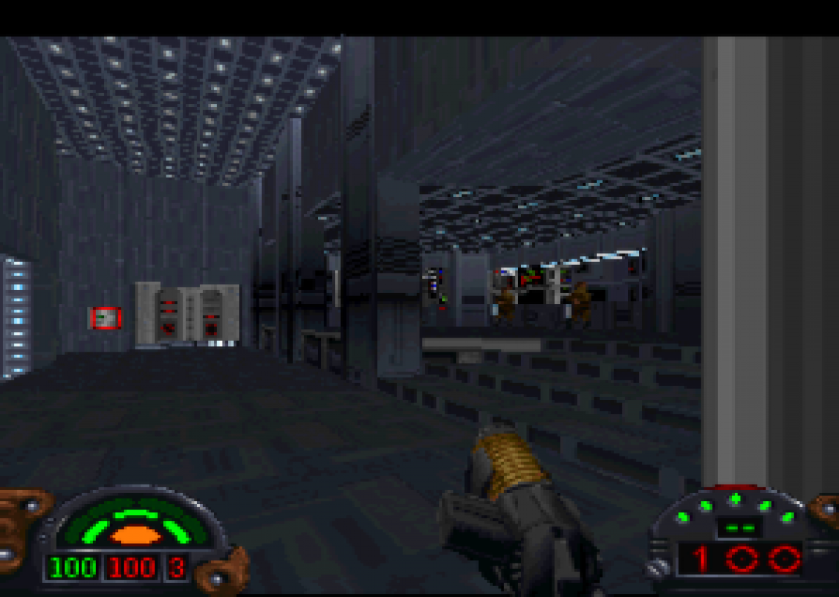 Star Wars: Dark Forces retro sci-fi first-person shooter game for PlayStation 1 (PS1) gameplay