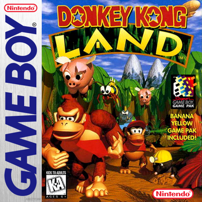 Donkey Kong Land cover art for Game Boy (GB) video game