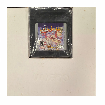 Ghosts n Goblins Game Boy Color GBC video game featuring action platforming gameplay Arthur knight adventure monster battles haunted environments weapon attacks challenging levels boss fights and classic handheld arcade action retro video game collection collectible gaming appeal cartridge and insert