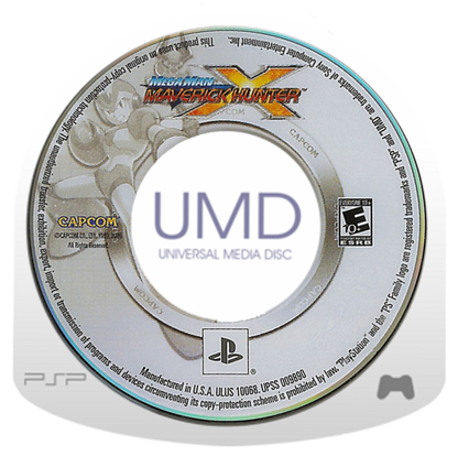 Mega Man Dual Pack PlayStation Portable PSP for action platforming video game fans featuring Mega Man classic side scrolling gameplay robot enemies challenging stages powerful weapons boss battles power ups and two Mega Man games in one portable collection collectible gaming appeal UMD