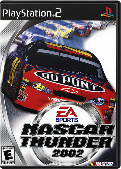 NASCAR Thunder 2002 – PlayStation 2 (PS2) stock car racing sports video game cover art