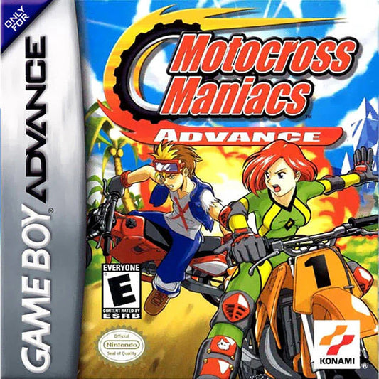 Motocross Maniacs Advance cover art for Game Boy Advance GBA video game