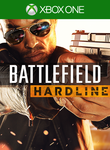 Battlefield: Hardline – Xbox One (XONE) cover art for crime-themed first-person shooter game