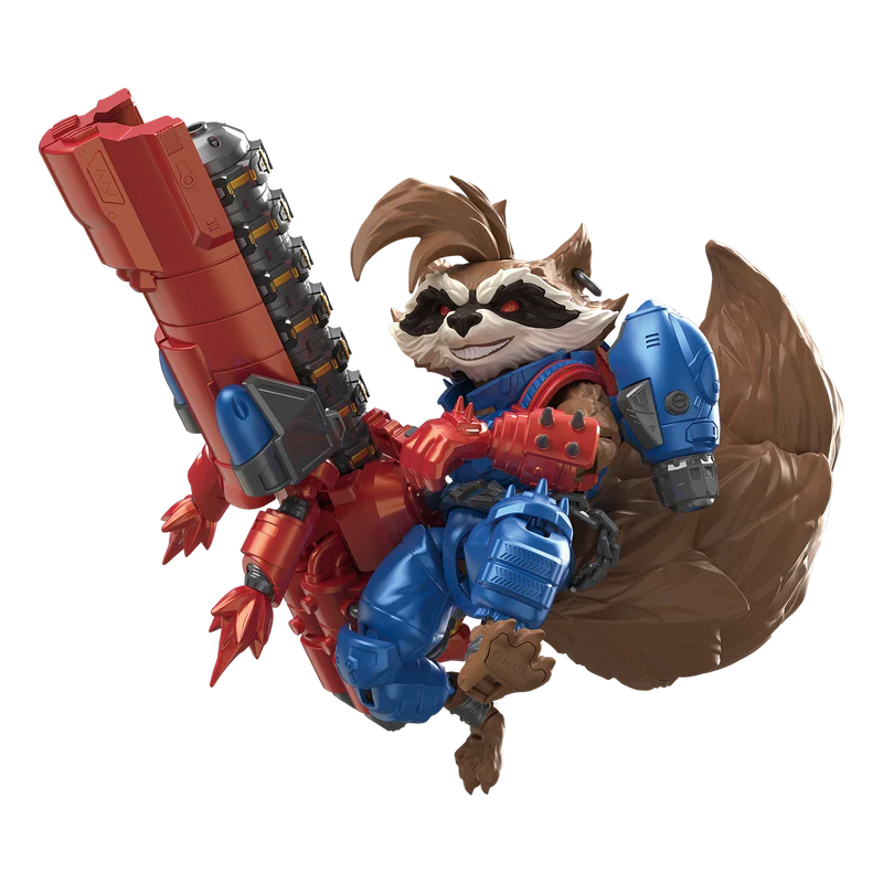 Blokees Marvel Rivals Champion Class 08 Rocket Raccoon Model Kit featuring Marvel Rivals inspired Rocket Raccoon character design collectible buildable figure articulated display model detailed craftsmanship superhero collectible hobby kit and collectible gaming appeal