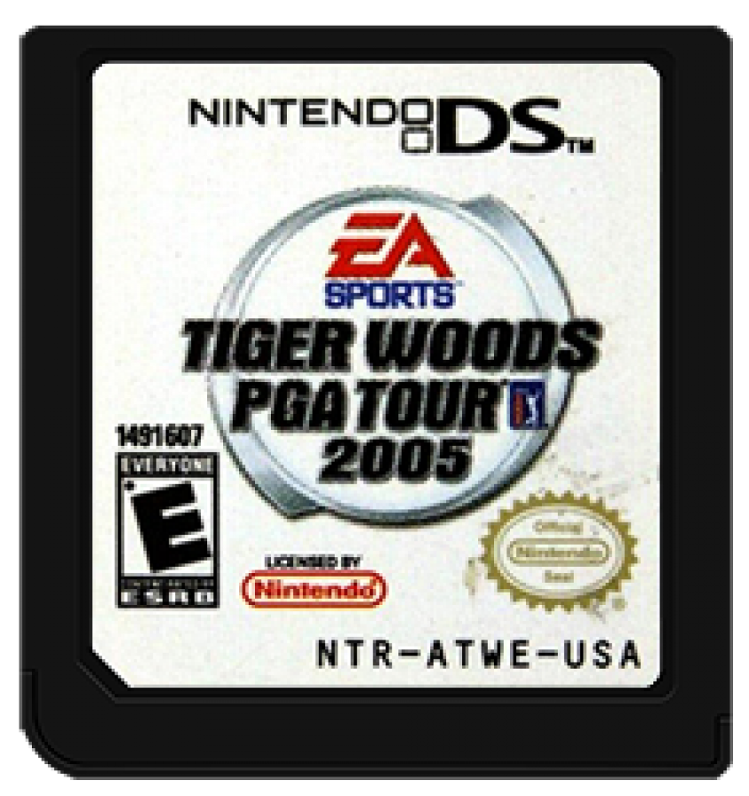 Tiger Woods PGA Tour cartridge art for Nintendo DS (DS) video game
