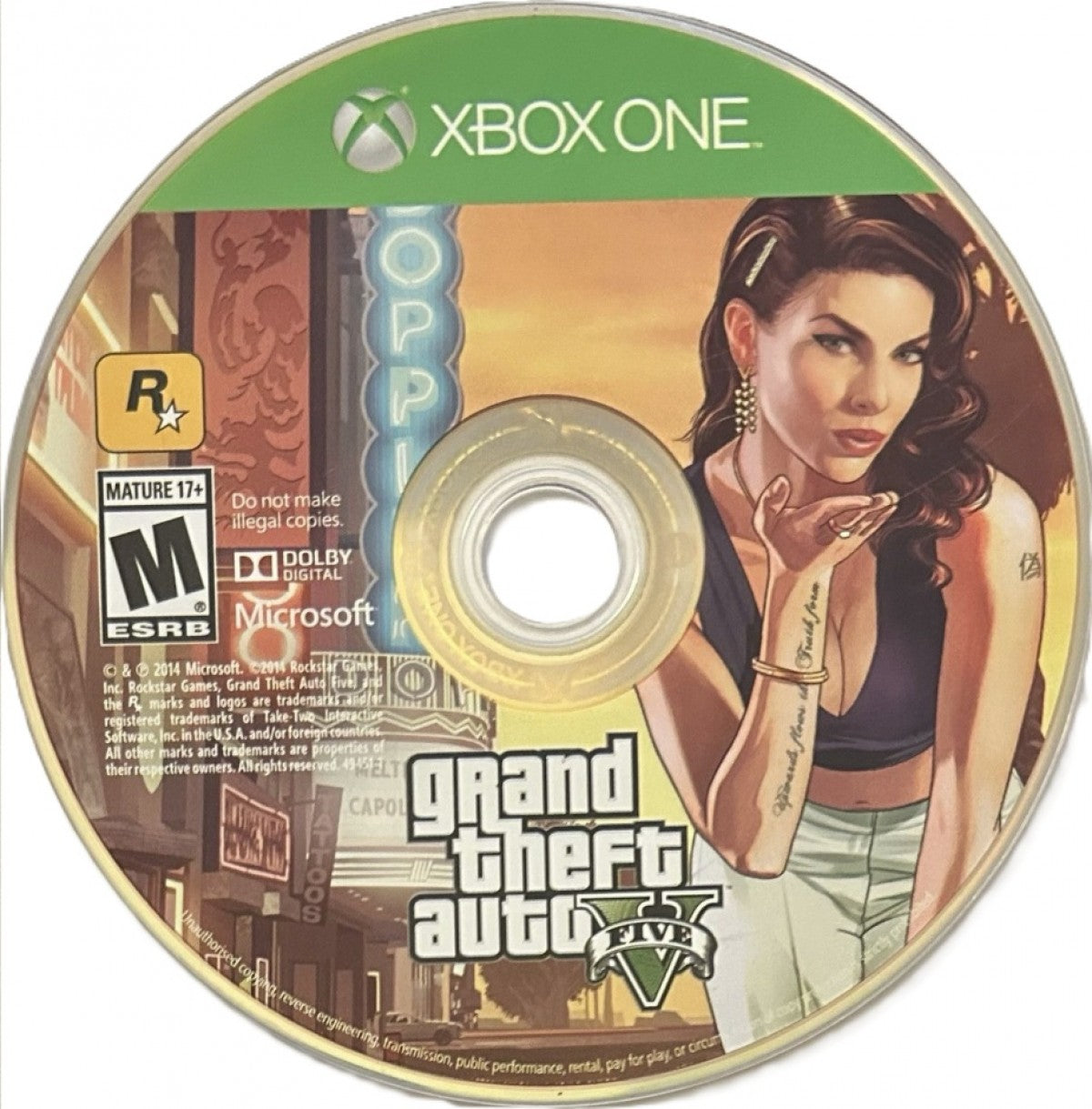 Grand Theft Auto V [Premium Edition] disc for Xbox One (XONE) open-world action-adventure video game
