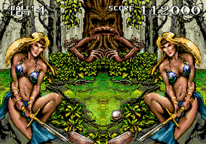 Dragons Revenge retro Sega Genesis video game featuring fantasy pinball gameplay, arcade style action, monster themed tables and classic Genesis entertainment - gameplay