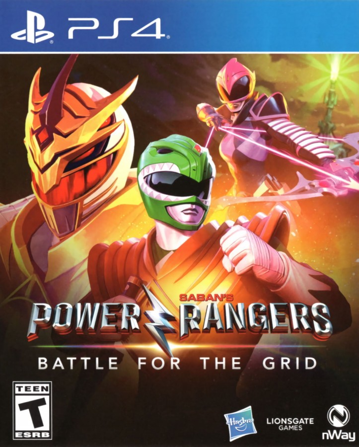Power Rangers: Battle for the Grid – PlayStation 4 (PS4) video game cover image, competitive fighting game