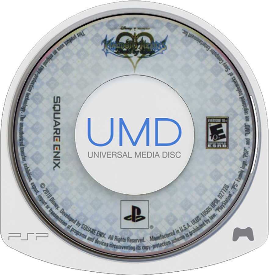 Kingdom Hearts: Birth by Sleep PSP action role-playing video game disc