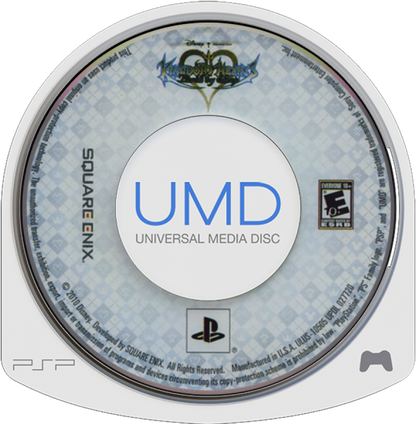 Kingdom Hearts: Birth by Sleep PSP action role-playing video game disc