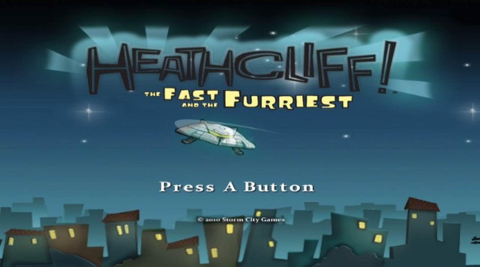 Heathcliff: The Fast and The Furriest – Nintendo Wii (Wii) kart racing action title screen for video game