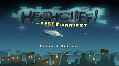 Heathcliff: The Fast and The Furriest – Nintendo Wii (Wii) kart racing action title screen for video game