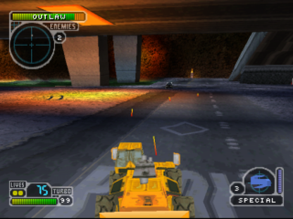 Twisted Metal III gameplay for PlayStation 1 (PS1) racing video game.