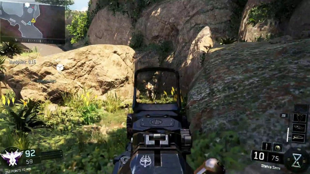 Call of Duty: Black Ops III [Gold Edition] for PlayStation 4 (PS4) at Gamers INC, featuring the complete futuristic warfare experience with the full base game, the "Awakening" DLC pack including four multiplayer maps and the Der Eisendrache Zombies chapter, and the fan-favorite Nuk3town bonus map gameplay screenshot