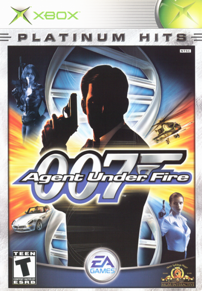 007 Agent Under Fire for Xbox (Xbox), cover art action shooter video game.