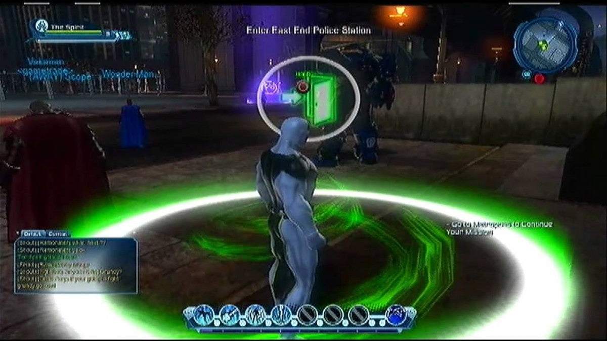 DC Universe Online PlayStation 3 MMORPG massively multiplayer online superhero action video game create-your-own-hero villain DC Comics universe Superman Batman Joker factions iconic villains missions combat co-op gameplay screenshot