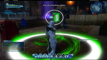 DC Universe Online PlayStation 3 MMORPG massively multiplayer online superhero action video game create-your-own-hero villain DC Comics universe Superman Batman Joker factions iconic villains missions combat co-op gameplay screenshot