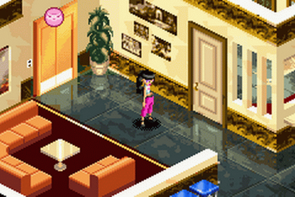 Bratz: Rock Angelz for Game Boy Advance with fashion-themed adventure and music-focused gameplay screenshot