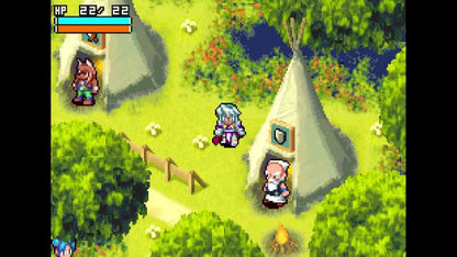 Shining Soul cartridge for the Game Boy Advance featuring action RPG gameplay with real time combat dungeon exploration character classes and multiplayer co op in a fantasy setting gameplay