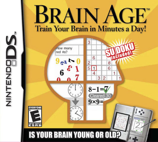 Brain Age cover art for Nintendo DS (DS) video game