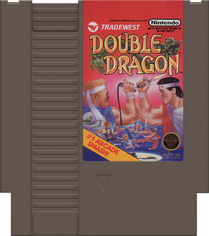 Double Dragon cartridge for Nintendo Entertainment System (NES) retro video game