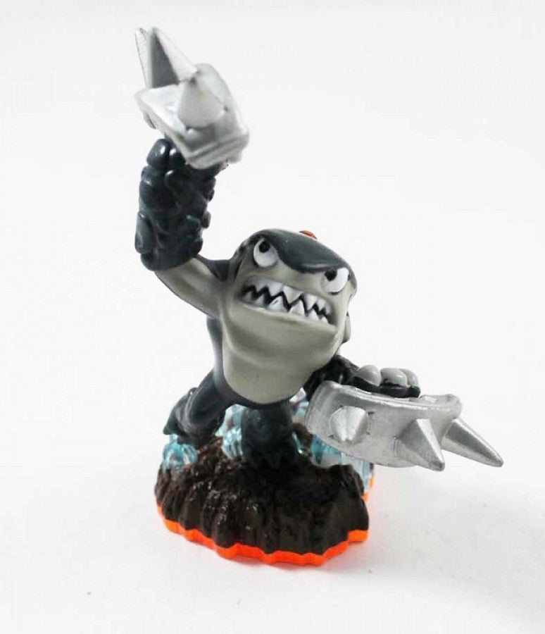 Terrafin Giants Skylanders character figure featuring Terrafin the Earth element Skylander with powerful burrowing abilities massive fists shark-like design colorful collectible figure detailed character sculpt Skylanders Giants compatibility toys to life gameplay and collectible gaming appeal
