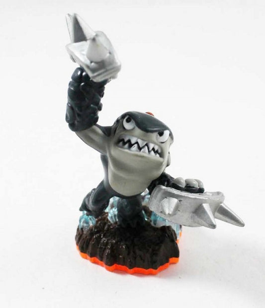 Terrafin Giants Skylanders character figure featuring Terrafin the Earth element Skylander with powerful burrowing abilities massive fists shark-like design colorful collectible figure detailed character sculpt Skylanders Giants compatibility toys to life gameplay and collectible gaming appeal