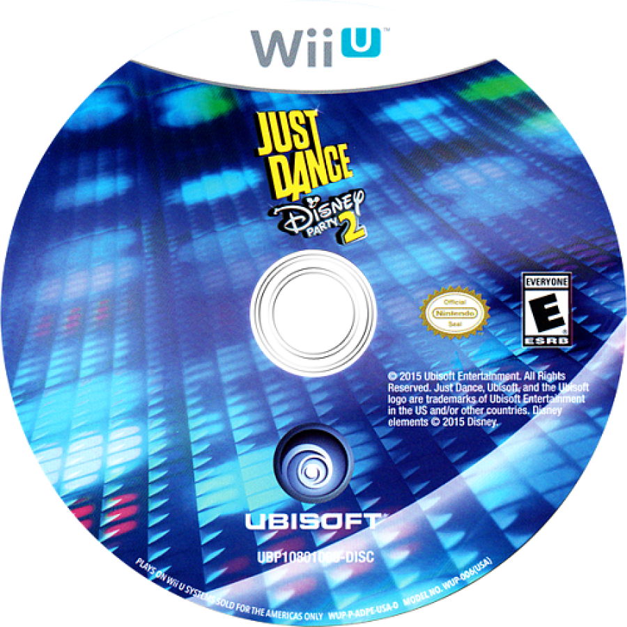 Just Dance: Disney Party 2 disc art for Nintendo Wii U (WiiU) video game