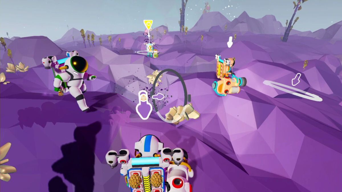 Astroneer Nintendo Switch inspired design featuring colorful space exploration adventure aesthetic planetary discovery crafting and base building resource gathering cooperative gameplay vibrant alien worlds creative sandbox mechanics and immersive sci fi survival presentation gameplay
