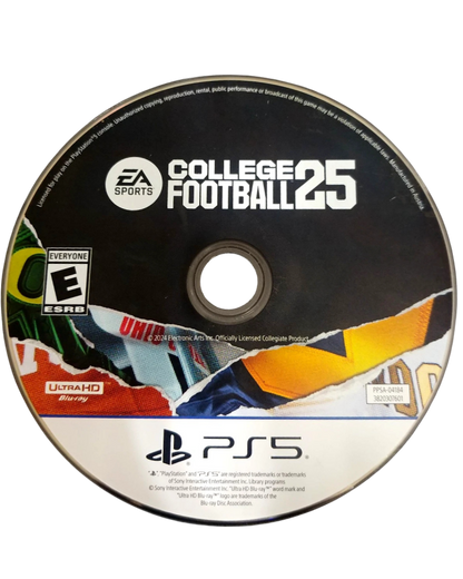 EA Sports College Football 25 PlayStation 5 college football simulation video game CampusIQ system 134 FBS teams Dynasty mode Road to Glory mode Ultimate Team authentic atmospheres stadium traditions Wear and Tear mechanics Homefield Advantage Pre-Snap Recognition gameplay disc