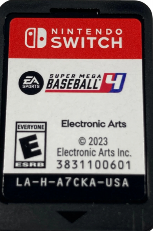 Super Mega Baseball 4 Nintendo Switch for video game enthusiasts featuring arcade style baseball gameplay realistic sports mechanics customizable teams and players competitive multiplayer modes batting pitching controls and collectible gaming appeal cartridge 
