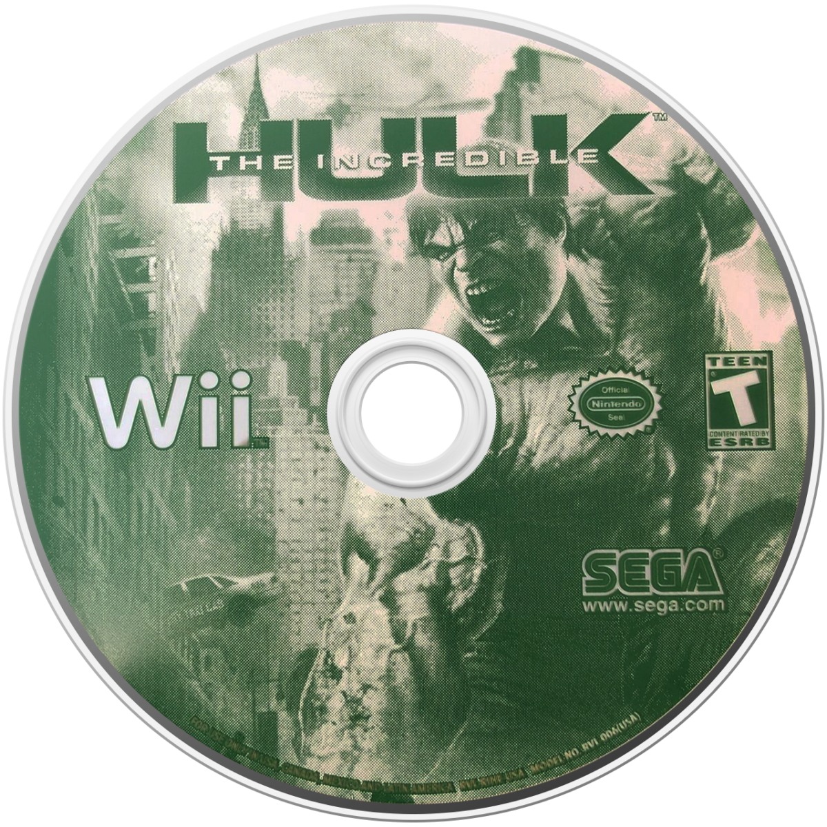The Incredible Hulk Nintendo Wii for retro video game enthusiasts featuring action adventure gameplay open world destruction combat superhuman strength mechanics environmental smashing missions Marvel superhero storyline and collectible gaming appeal disc