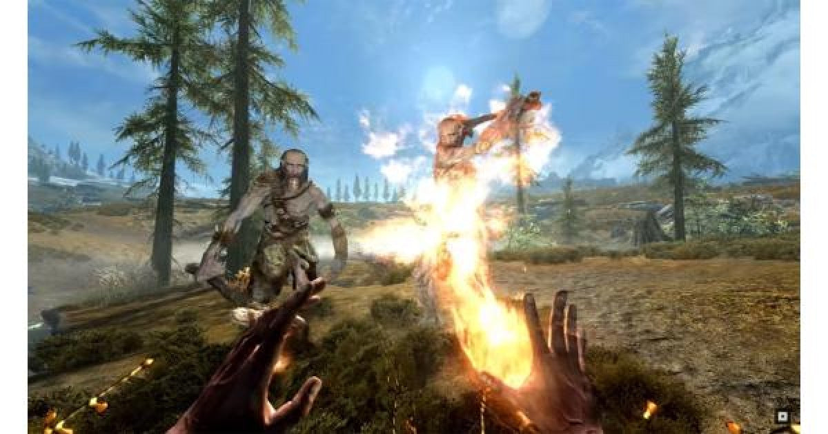 Elder Scrolls V Skyrim VR gameplay for PlayStation 4 video game.