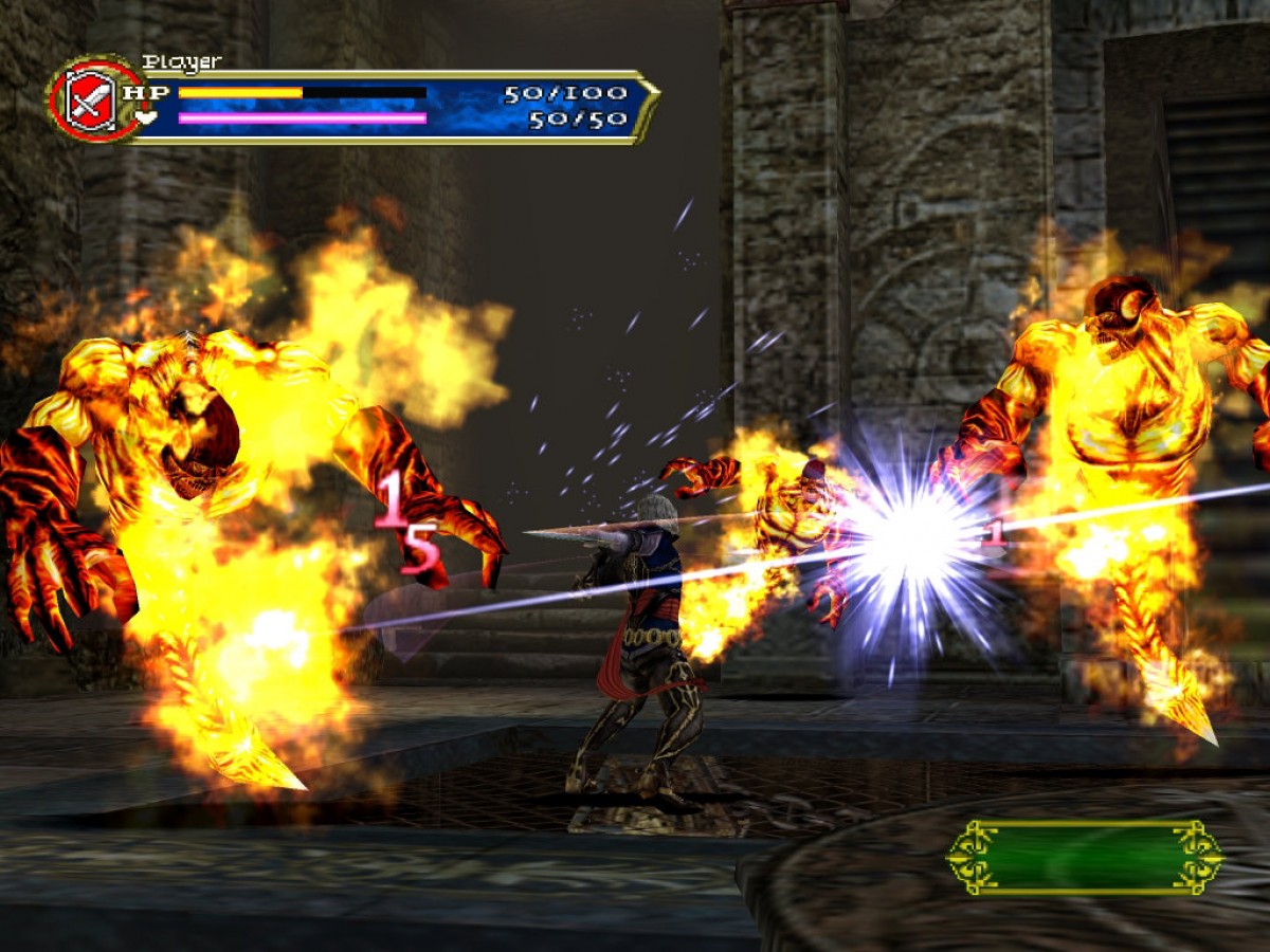 Castlevania: Curse of Darkness for PlayStation 2 with gothic action-adventure and vampire-hunting theme gameplay