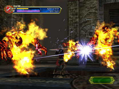 Castlevania: Curse of Darkness for PlayStation 2 with gothic action-adventure and vampire-hunting theme gameplay