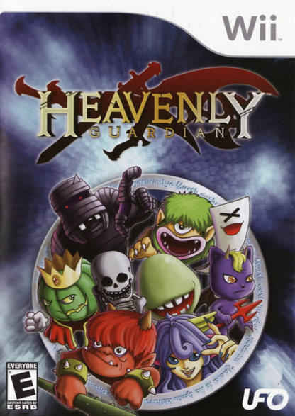 Heavenly Guardian – Nintendo Wii (Wii) vertical scrolling shooter cover art for video game