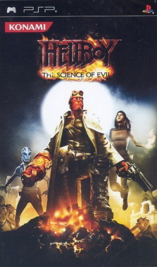 Hellboy: Science of Evil cover art for PlayStation Portable (PSP) video game