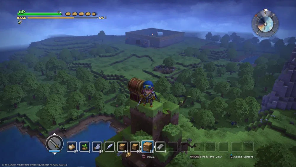 Dragon Quest Builders Day One Edition PS4 game featuring creative sandbox building, action RPG gameplay, and bonus Day One content set in the Dragon Quest universe gameplay screenshot