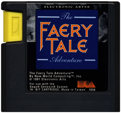 The Faery Tale Adventure Sega Genesis retro video game action RPG cartridge (1991)