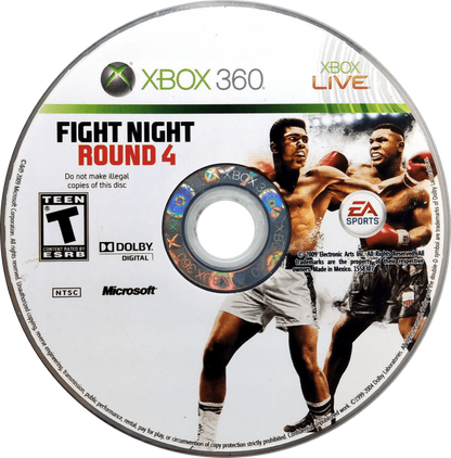 Fight Night Round 4 disc for Xbox 360 (X360) video game